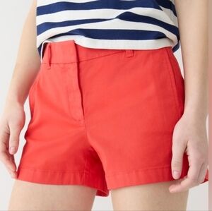J. Crew Chino Shorts, Red